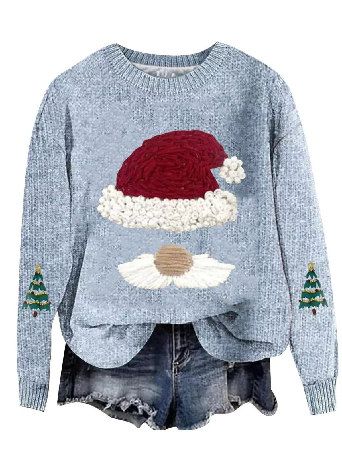 Christmas Graphic Dropped Shoulder Sweater by Trendsi