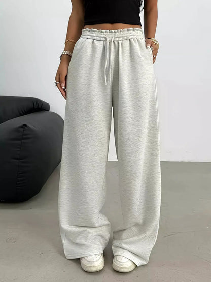Drawstring Loose Fit Pants by Trendsi