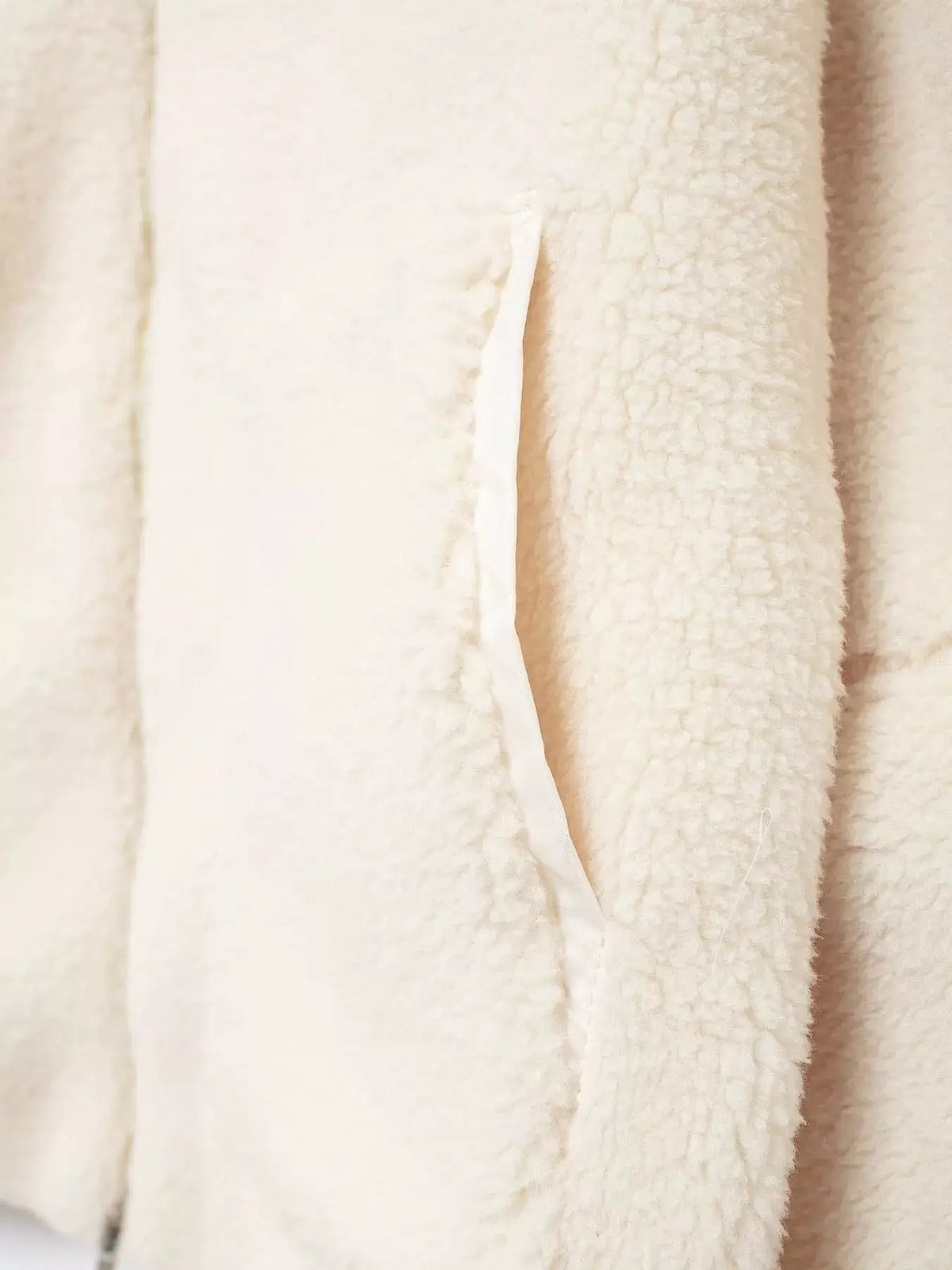 Sherpa Zip-Up Outerwear by Trendsi