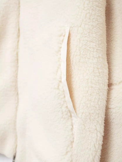 Sherpa Zip-Up Outerwear by Trendsi