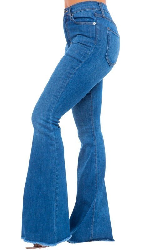 Bell Bottom Jean in Medium Wash - Inseam 32 - Bitsy Gypsy Boutique