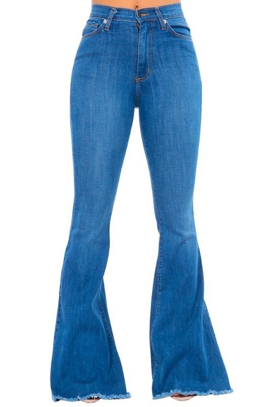 Bell Bottom Jean in Medium Wash - Inseam 32 - Bitsy Gypsy Boutique