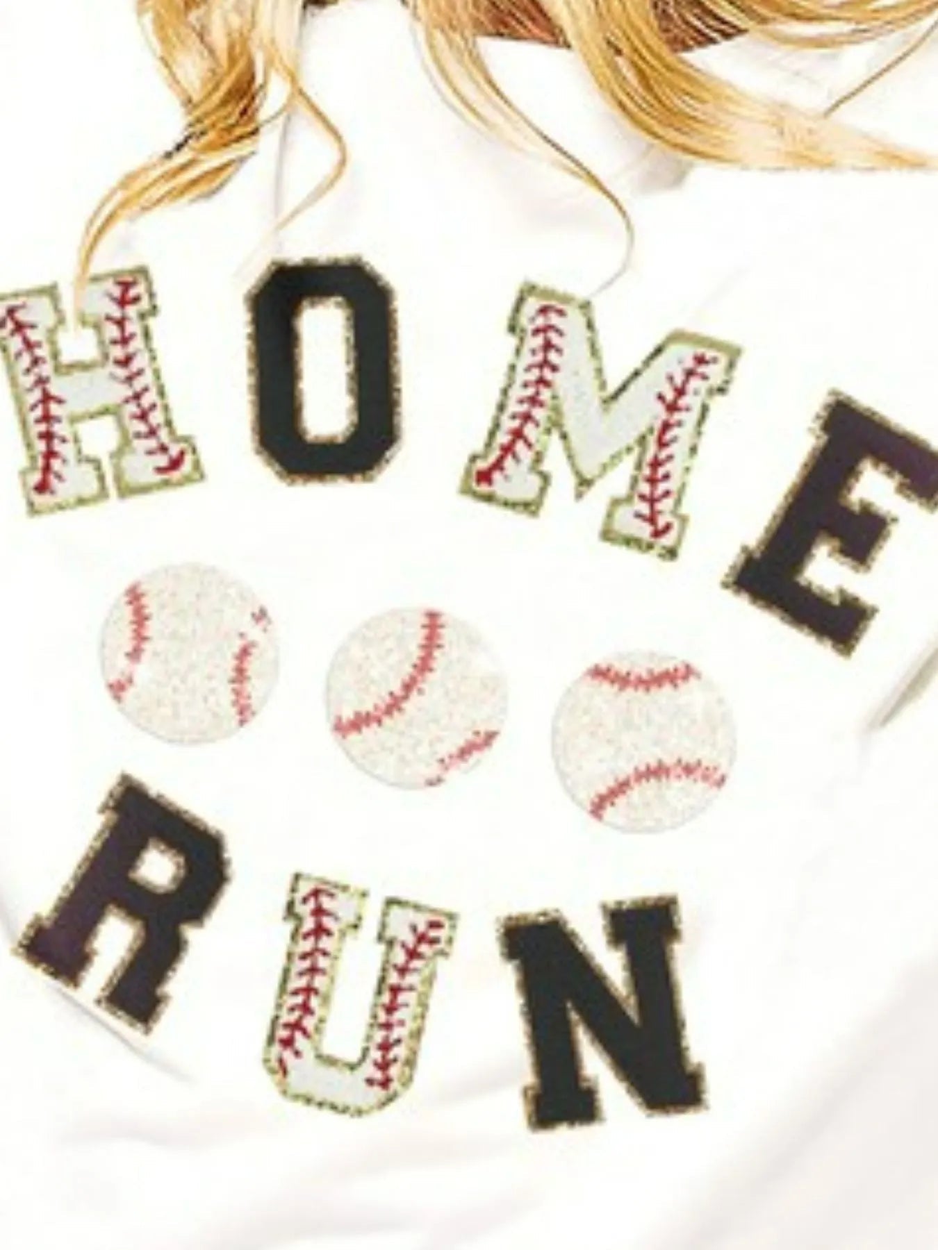 BiBi Baseballs Homerun Letter Washed Short Sleeve Top - Bitsy Gypsy Boutique