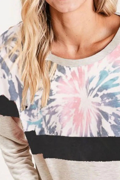 BiBi Mix And Match Color French Terry Wide Neck Top - Bitsy Gypsy Boutique