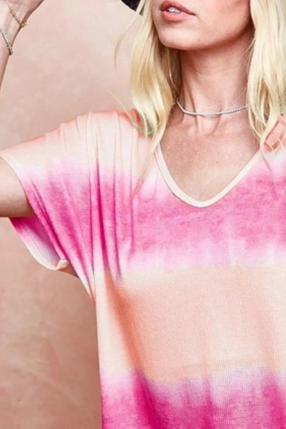 BiBi Tiedye Printed Hacci Knit Top - Bitsy Gypsy Boutique