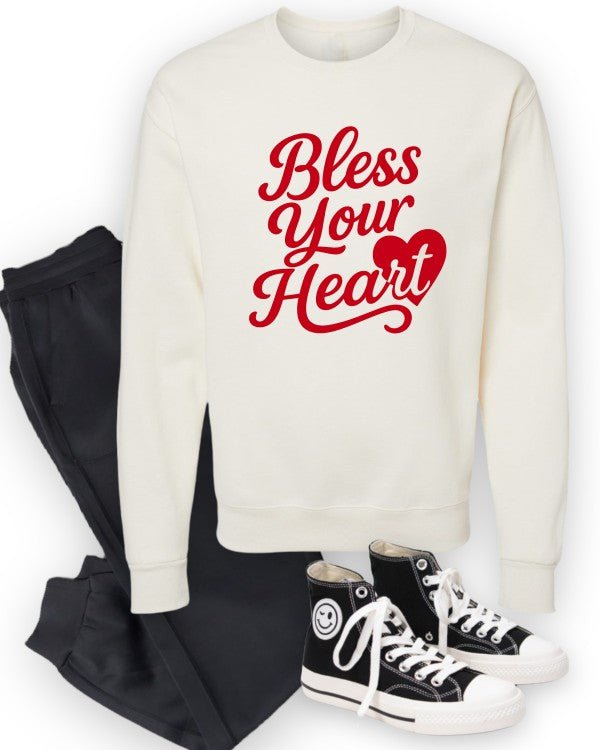 Bless Your Heart Graphic Sweatshirt - Bitsy Gypsy Boutique