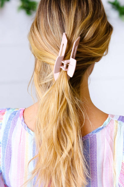 Blush Classic Big Hair Claw - Bitsy Gypsy Boutique