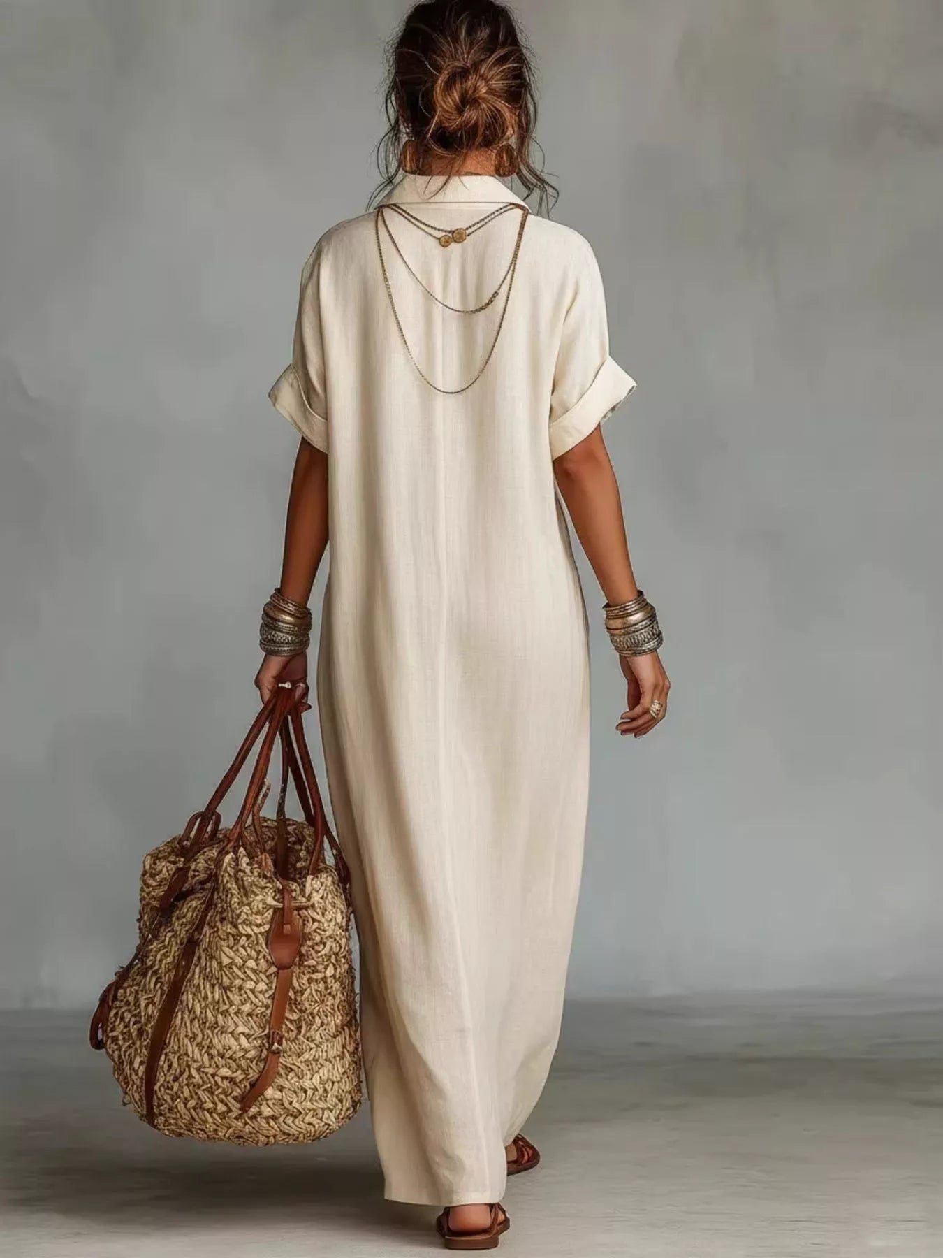 Bohemian Embroidered Maxi Dress - Bitsy Gypsy Boutique