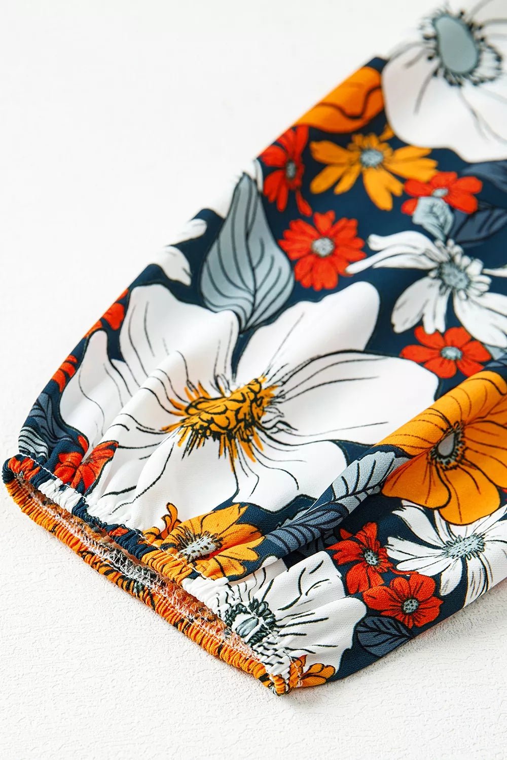Boho Floral Print V-Neck Mini Dress with Pockets - Bitsy Gypsy Boutique