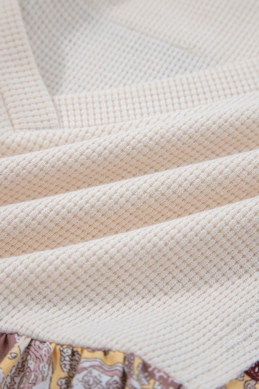 Boho Paisley Patchwork Long Sleeve Top - Bitsy Gypsy Boutique