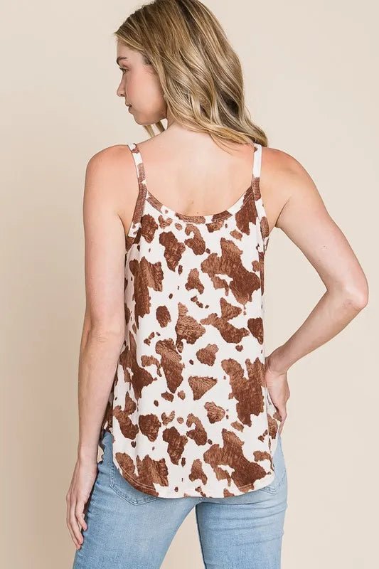 BOMBOM Animal Print Cami - Bitsy Gypsy Boutique