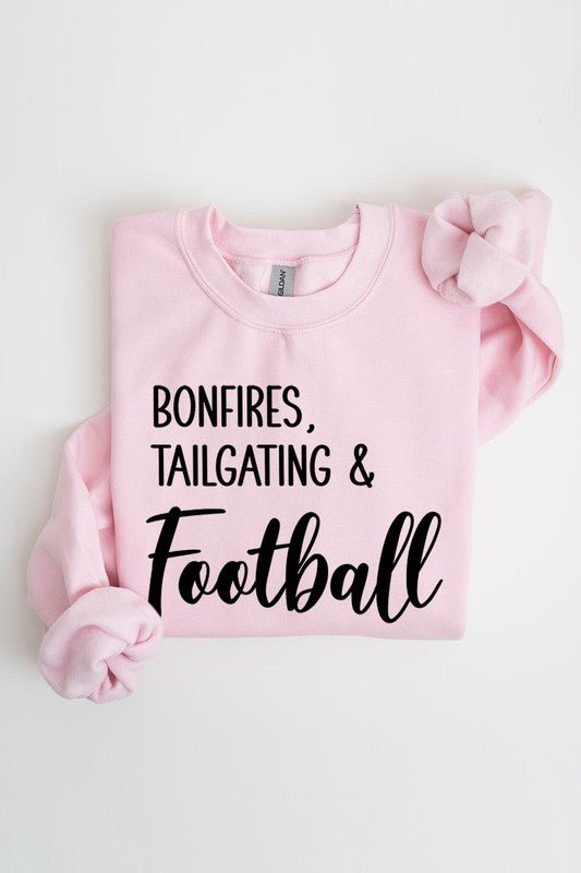 Bonfires Tailgating & Football Graphic Sweatshirts - Bitsy Gypsy Boutique