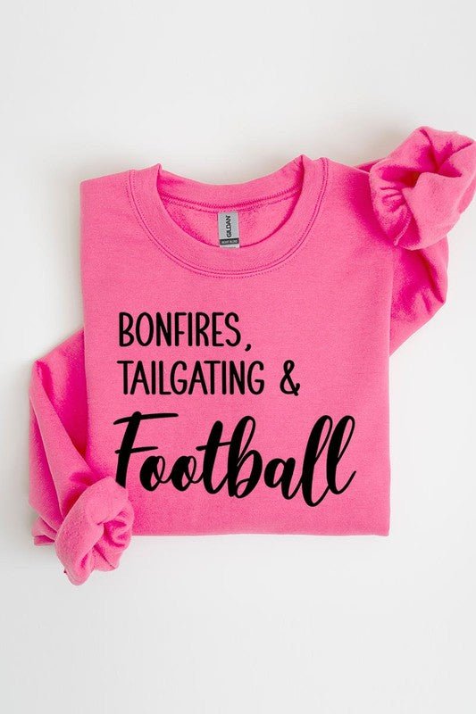 Bonfires Tailgating & Football Graphic Sweatshirts - Bitsy Gypsy Boutique