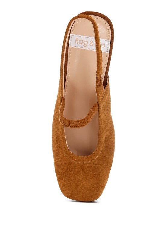 Bounzi Soft Suede Leather Slingback Sandals - Bitsy Gypsy Boutique