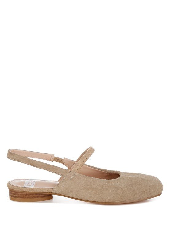 Bounzi Soft Suede Leather Slingback Sandals - Bitsy Gypsy Boutique