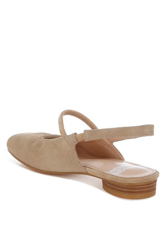 Bounzi Soft Suede Leather Slingback Sandals - Bitsy Gypsy Boutique