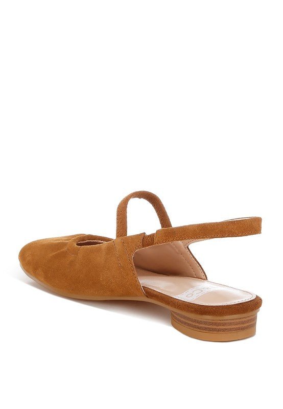 Bounzi Soft Suede Leather Slingback Sandals - Bitsy Gypsy Boutique