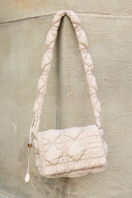 Brinley Quilted Puffer Foldover Crossbody - Bitsy Gypsy Boutique