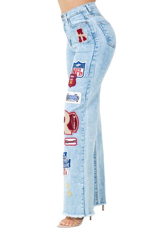 Brook Varsity Jean in Light Wash - Bitsy Gypsy Boutique