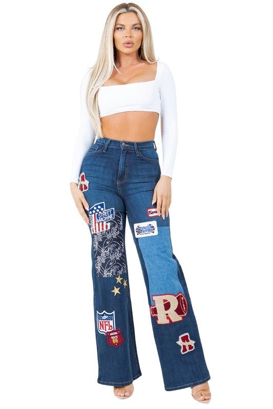 Brooklyn Varsity Dark Wash Jean - Bitsy Gypsy Boutique