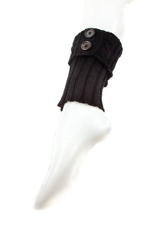 BUTTON KNITTED WINTER LEG WARMERS - Bitsy Gypsy Boutique