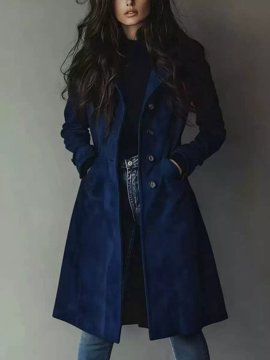 Button Up Longline Trench Coat - Bitsy Gypsy Boutique