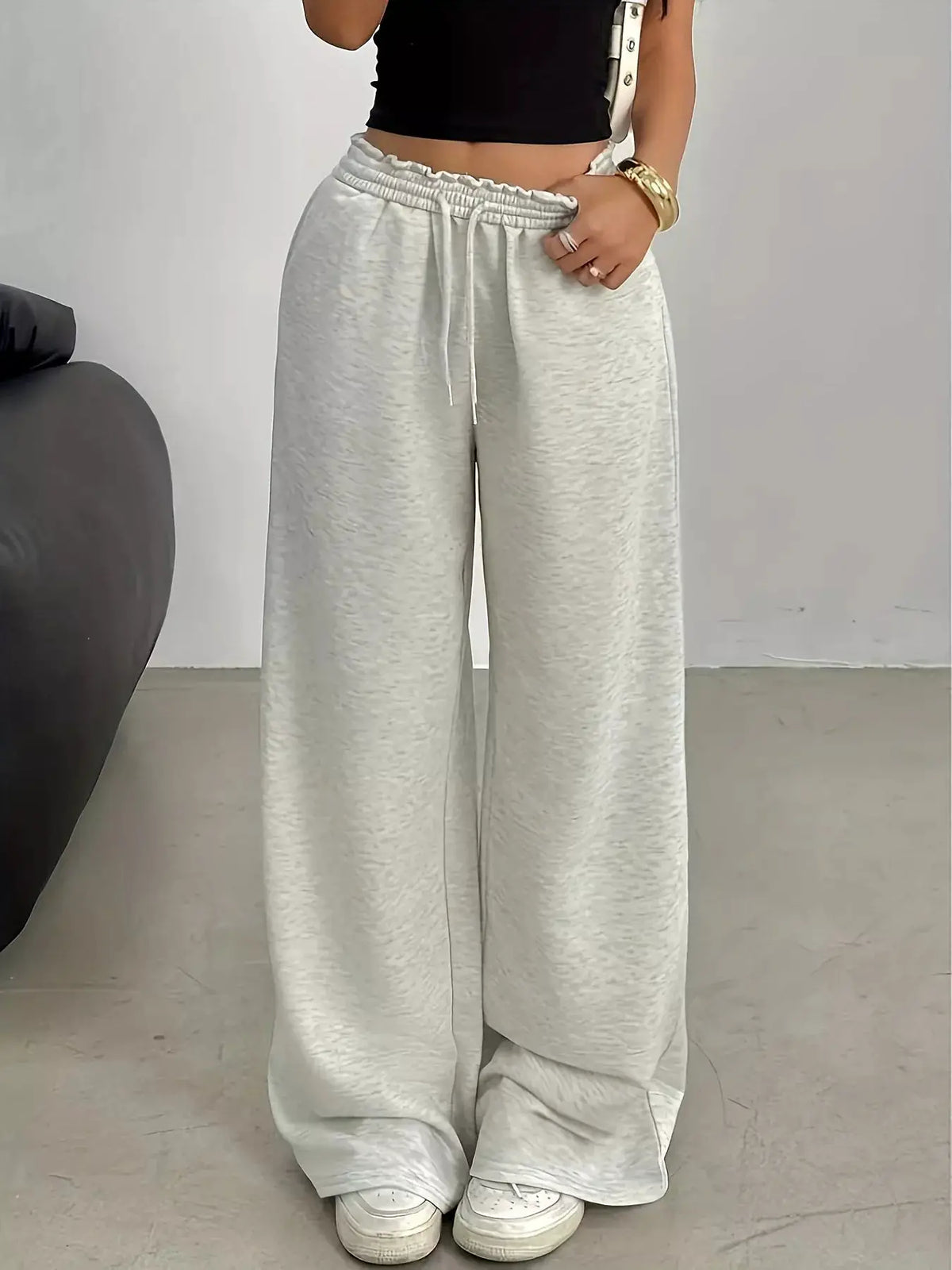 Drawstring Loose Fit Pants by Trendsi