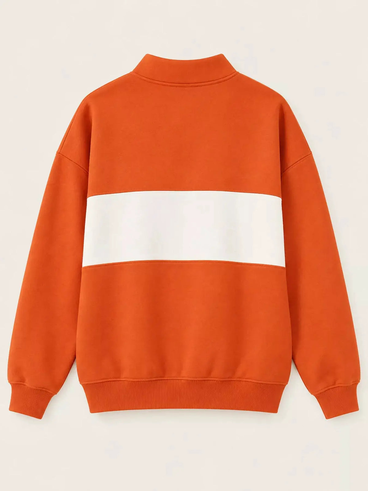 Full Size Color Block Snap-Button Sweatshirt Plus Size by Trendsi
