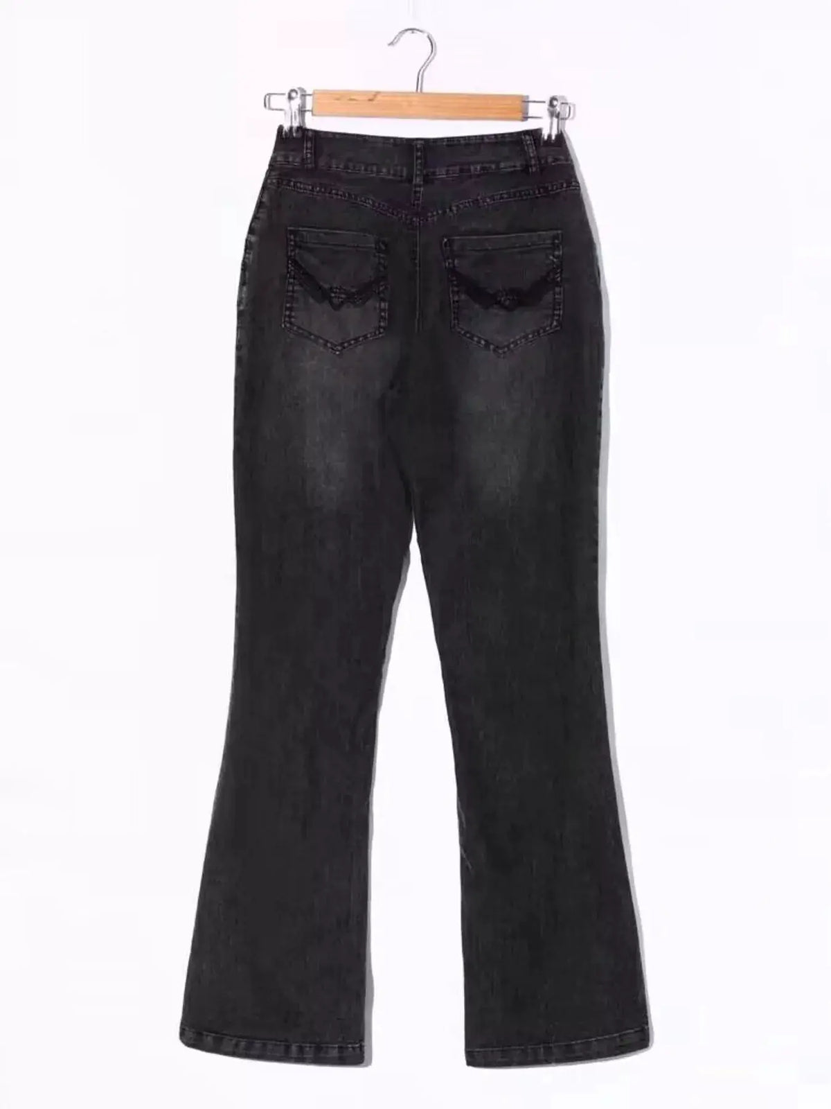 Mid-Rise Bootcut Jeans by Trendsi