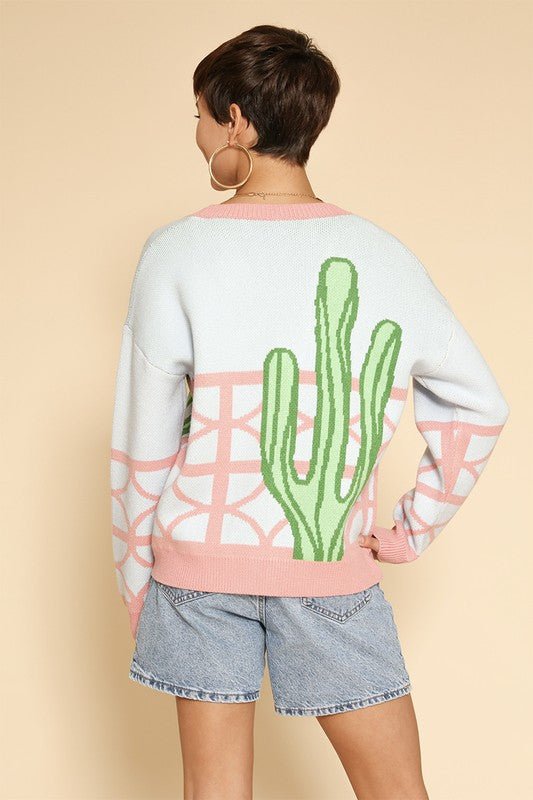 Cactus resort knit cardigan - Bitsy Gypsy Boutique