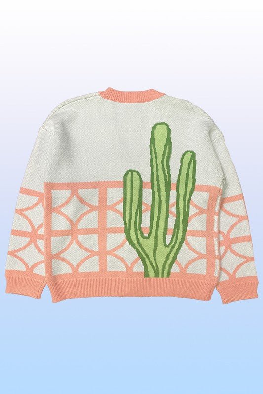 Cactus resort knit cardigan - Bitsy Gypsy Boutique