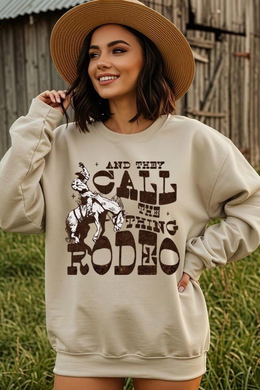 Call It Rodeo Western Graphic Sweatshirt - Bitsy Gypsy Boutique