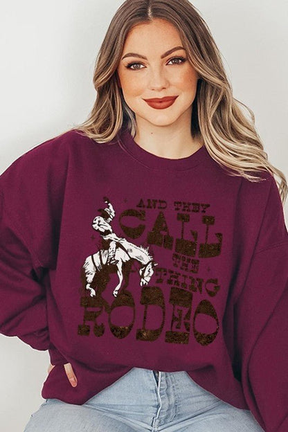Call It Rodeo Western Graphic Sweatshirt - Bitsy Gypsy Boutique