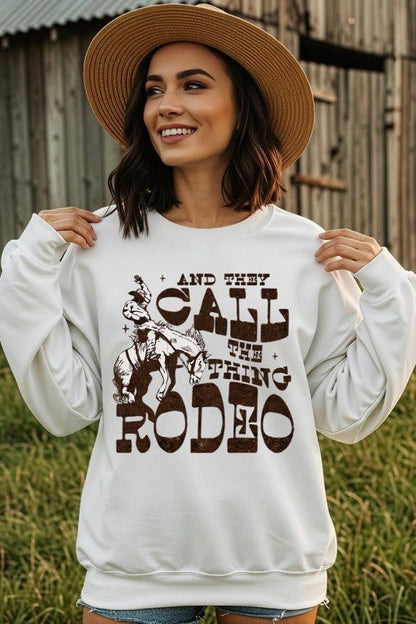 Call It Rodeo Western Graphic Sweatshirt - Bitsy Gypsy Boutique