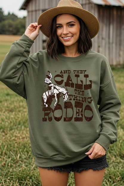 Call It Rodeo Western Graphic Sweatshirt - Bitsy Gypsy Boutique