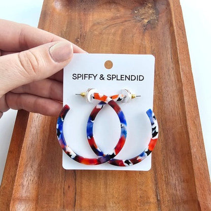 Cameron Hoops - Americana - Bitsy Gypsy Boutique