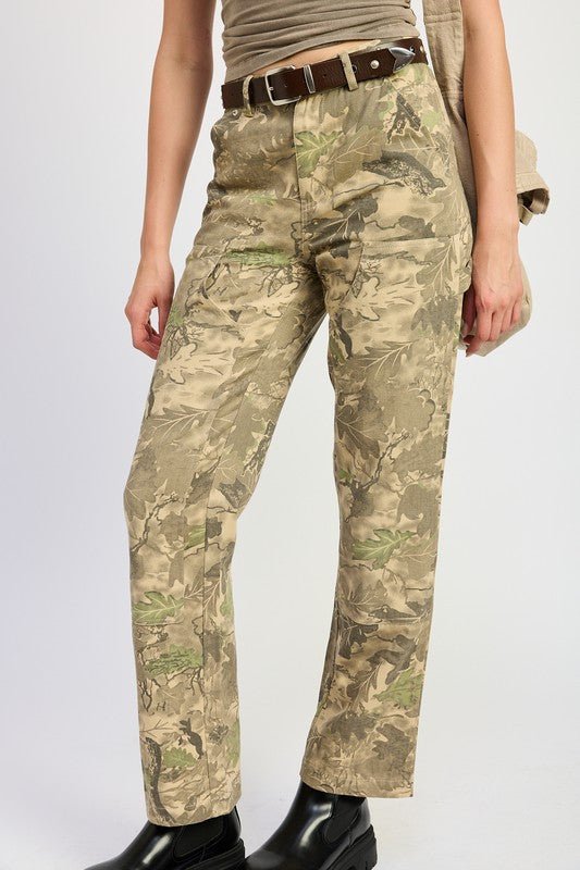 CAMO CARGO PANTS - Bitsy Gypsy Boutique