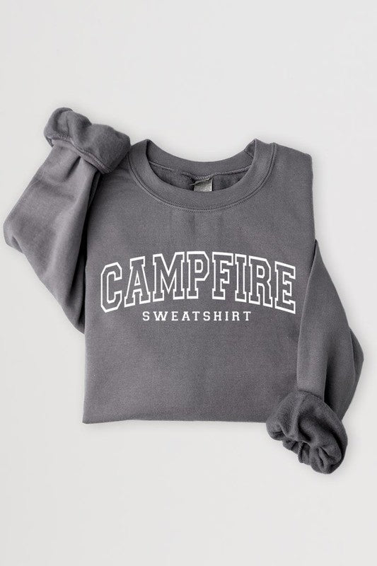 Campfire Sweatshirt Graphic Fleece Sweatshirts - Bitsy Gypsy Boutique