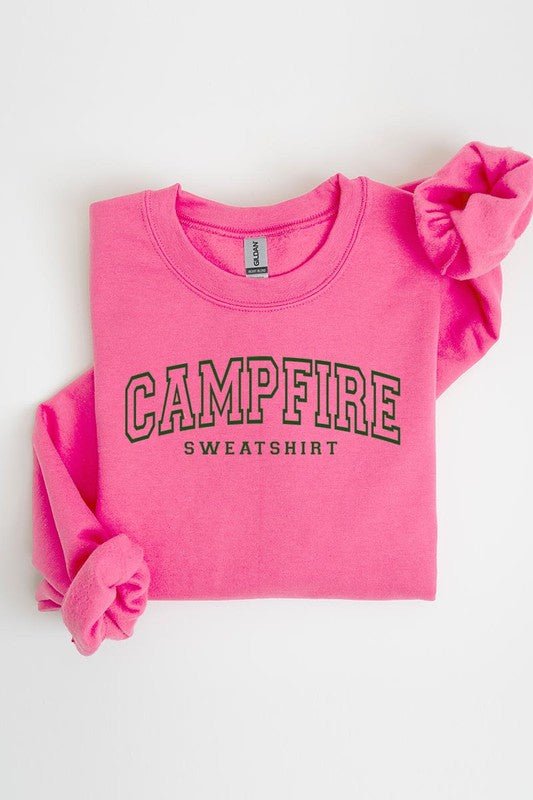 Campfire Sweatshirt Graphic Fleece Sweatshirts - Bitsy Gypsy Boutique