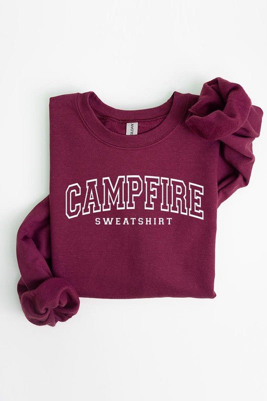 Campfire Sweatshirt Graphic Fleece Sweatshirts - Bitsy Gypsy Boutique