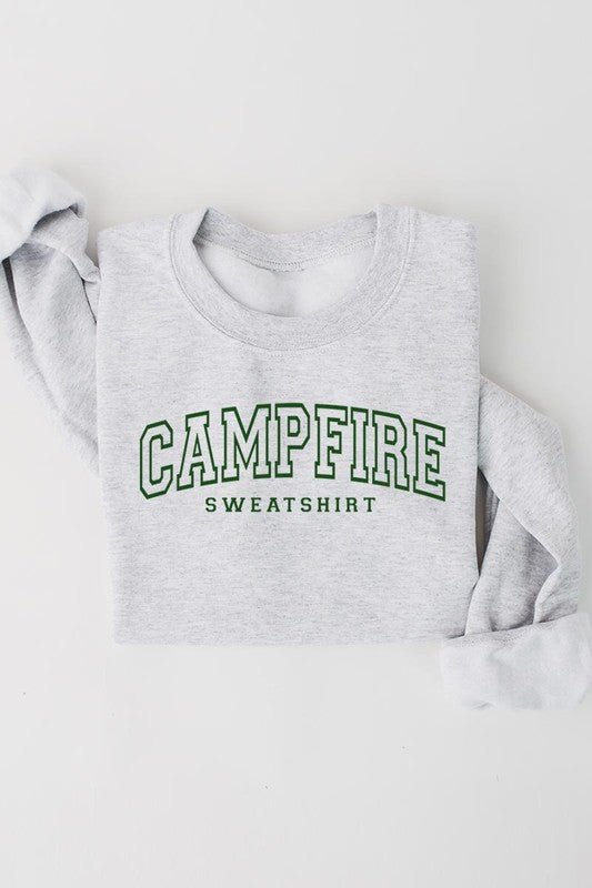 Campfire Sweatshirt Graphic Fleece Sweatshirts - Bitsy Gypsy Boutique