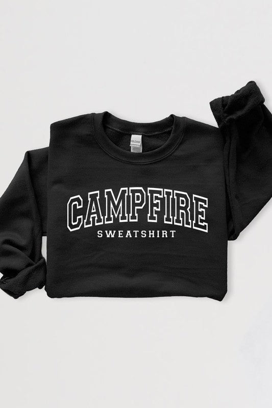 Campfire Sweatshirt Graphic Fleece Sweatshirts - Bitsy Gypsy Boutique