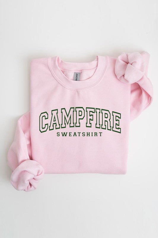 Campfire Sweatshirt Graphic Fleece Sweatshirts - Bitsy Gypsy Boutique