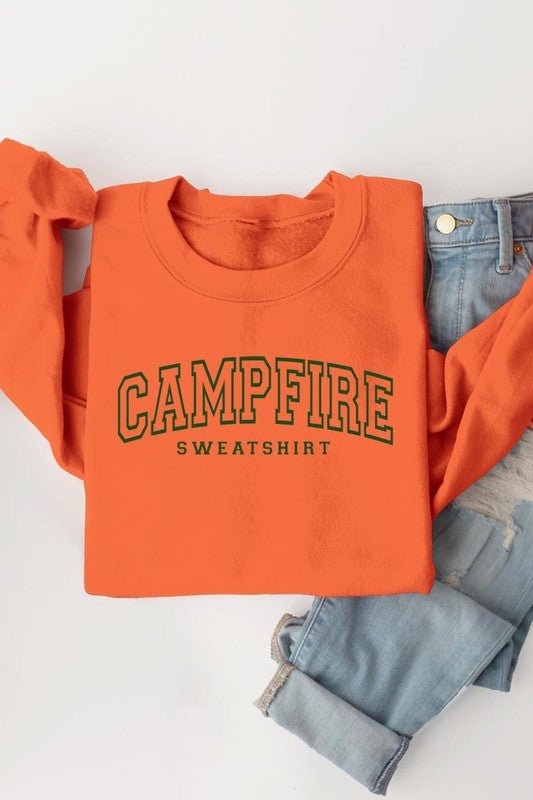 Campfire Sweatshirt Graphic Fleece Sweatshirts - Bitsy Gypsy Boutique