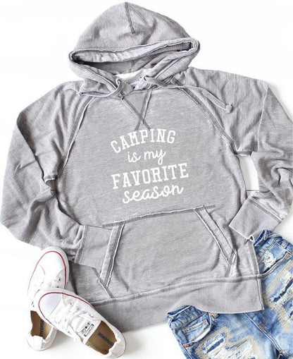 Camping is my Favorite Season Vintage Hoodie - Bitsy Gypsy Boutique