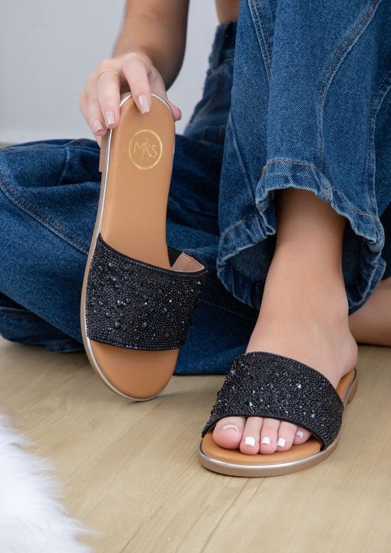 CARLY Rhinestone Sandal - Bitsy Gypsy Boutique