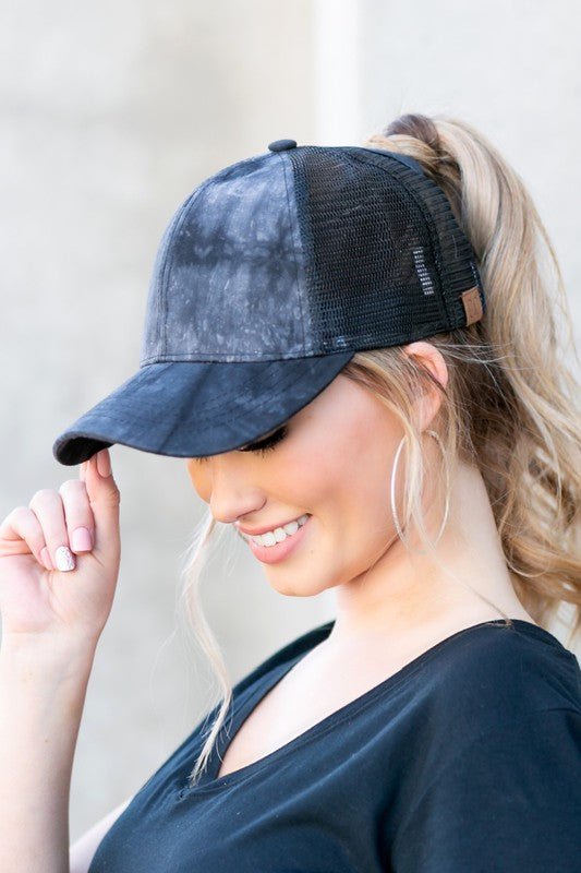CC Ombre Ponytail Hat Cap - Bitsy Gypsy Boutique