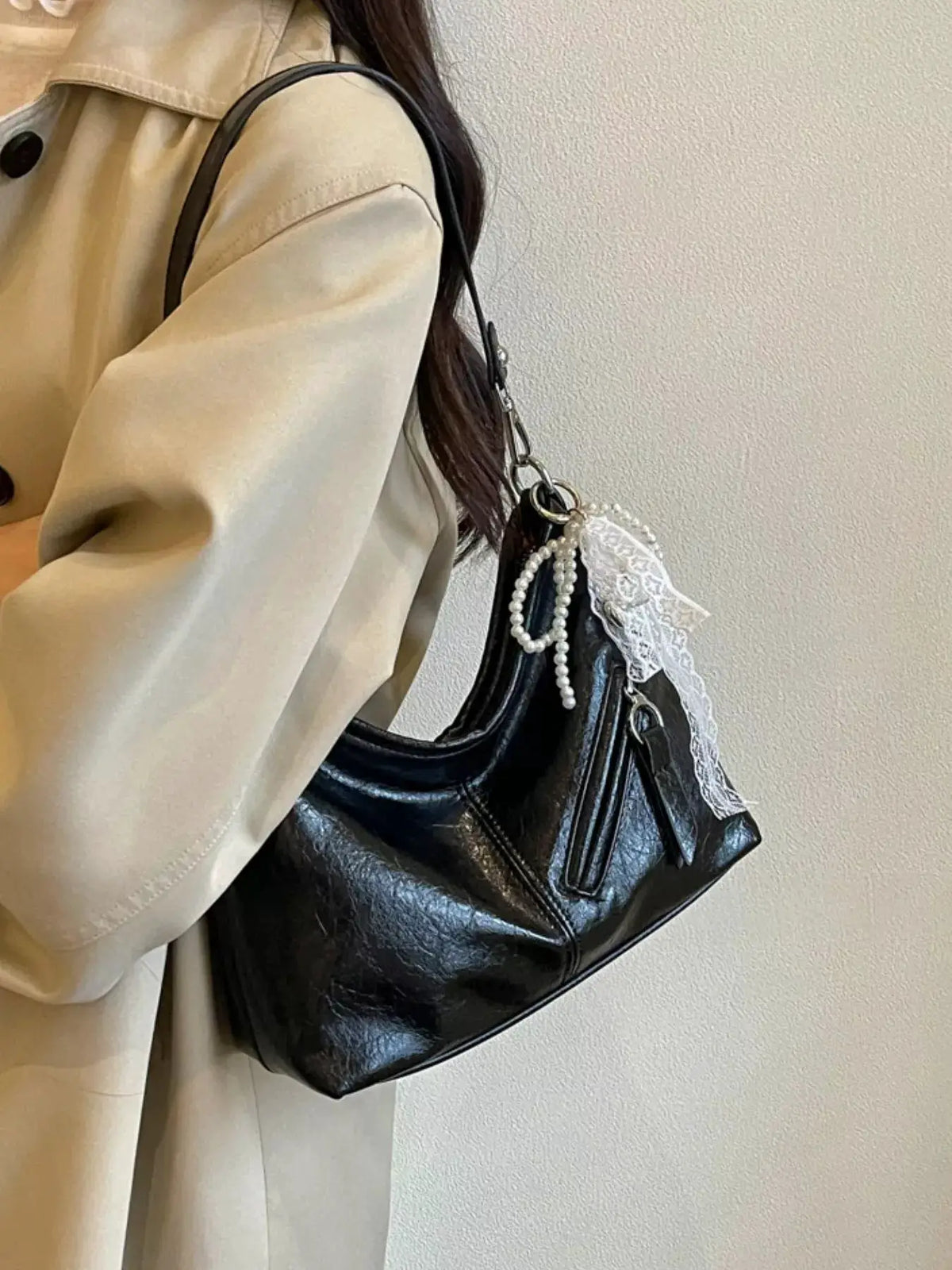 PU Leather Shoulder Bag by Trendsi