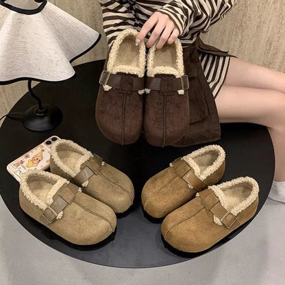 Round Toe Platform Slip-Ons by Trendsi