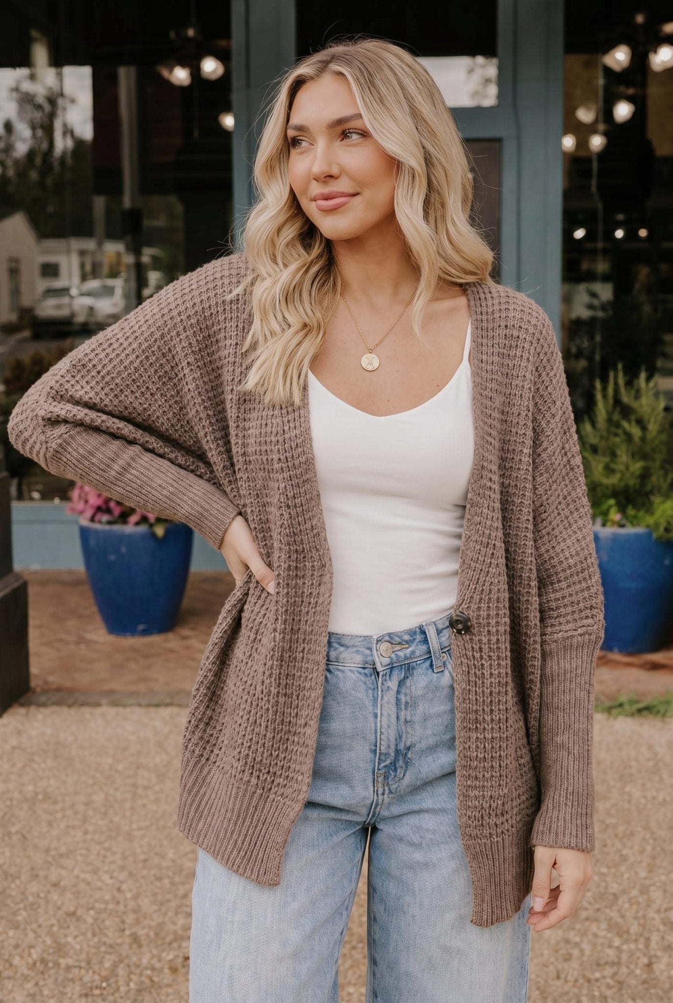 Chai Latte Knit Cardigan - Bitsy Gypsy Boutique